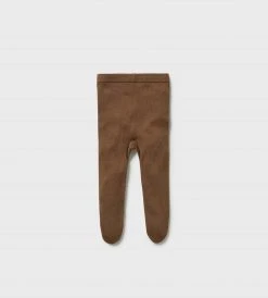 Baby + Child Wilson & Frenchy | Knitted Legging With Feet | Dijon