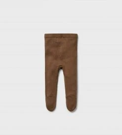 Baby + Child Wilson & Frenchy | Knitted Legging With Feet | Dijon