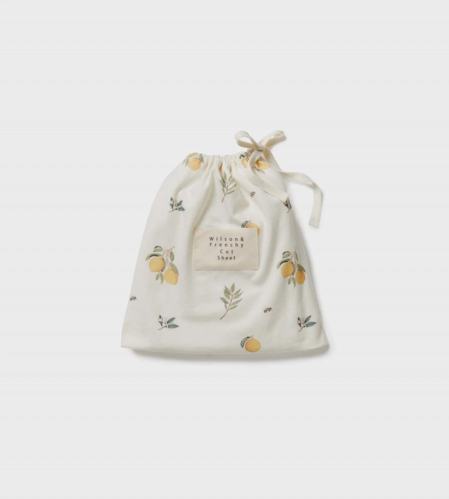 Wilson & Frenchy | Organic Cot Sheet | Lovely Lemons Baby + Child