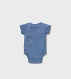 Wilson & Frenchy | Organic Pointelle Kimono Bodysuit | Rain Drop Baby + Child