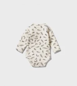 Wilson & Frenchy | Organic Rib Envelope Bodysuit | Tiny Feather