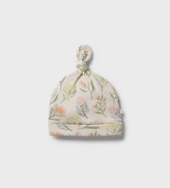 Wilson & Frenchy | Organic Rib Knot Hat | Pretty Floral New In Baby