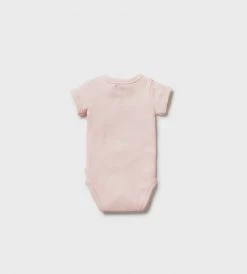 Wilson & Frenchy | Organic Stripe Rib Bodysuit | Cantaloupe