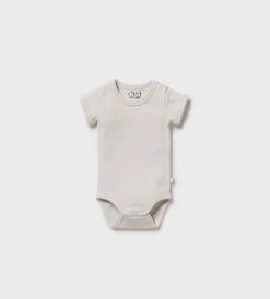 Wilson & Frenchy | Organic Stripe Rib Bodysuit | Clay