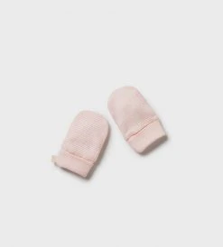 Wilson & Frenchy | Organic Stripe Rib Mittens | Cantaloupe Baby + Child