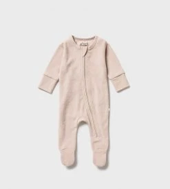 Wilson & Frenchy | Organic Terry Zipsuit | Clay