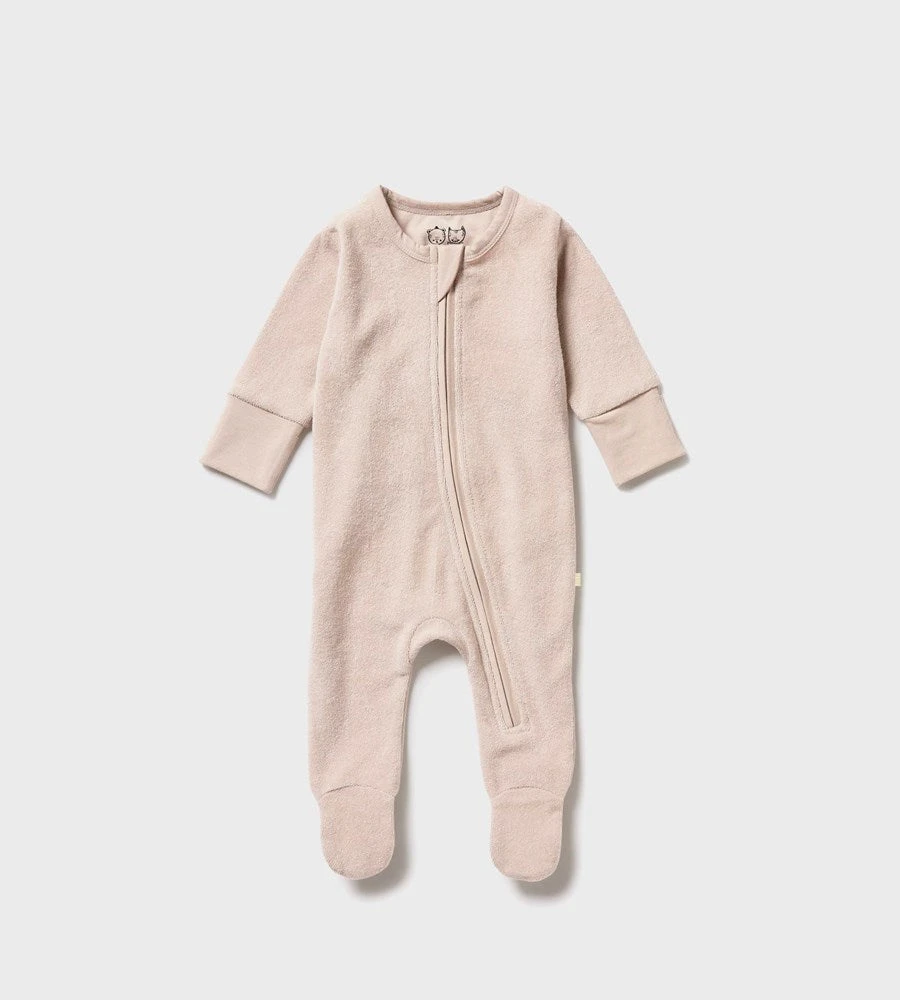 Wilson & Frenchy | Organic Terry Zipsuit | Clay