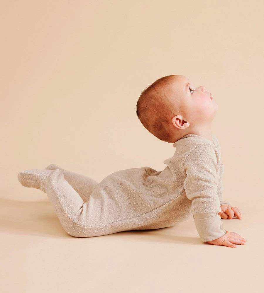 Wilson & Frenchy | Organic Terry Zipsuit | Clay