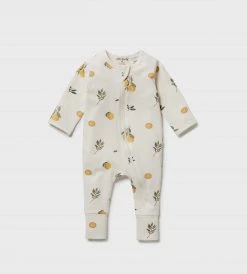 Wilson & Frenchy | Organic Zipsuit With Feet | Lovely Lemons