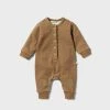 Wilson & Frenchy | Organic French Terry Slouch Growsuit | Dijon Baby + Child