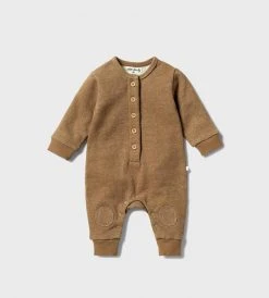 Wilson & Frenchy | Organic French Terry Slouch Growsuit | Dijon Baby + Child