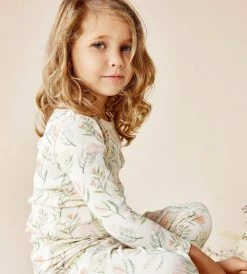 New In Baby Wilson & Frenchy | Organic Rib Long Sleeve Pyjamas | Pretty Floral