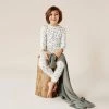Wilson & Frenchy | Organic Rib Long Sleeve Pyjamas | Tiny Feather