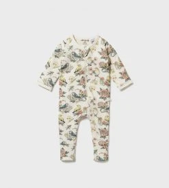 Wilson & Frenchy | Organic Zipsuit With Feet | Hello Birdie