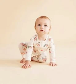 Wilson & Frenchy | Organic Zipsuit With Feet | So Peachy