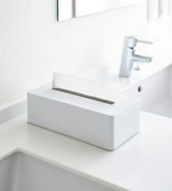 Homewares Yamazaki | Tower Tissue Box Case White