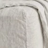 Cultiver | Linen Fitted Sheet | Pinstripe Homewares