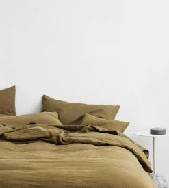 Cultiver | Linen Pillowcase Pair | Olive