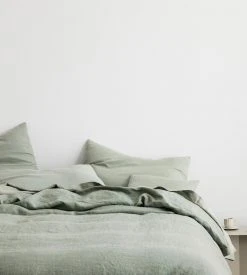 Homewares Cultiver | Linen Flat Sheet | Sage