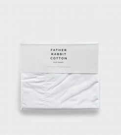Father Rabbit Goods Father Rabbit Cotton | Flat Sheet Homewares