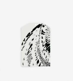 Gifting Father Rabbit Stationery Gift Tag | Abstract Feather Grey