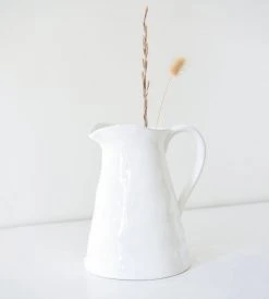 Father Rabbit Dining Homewares Primitif White Pitcher