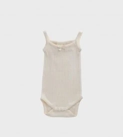 Nature Baby | Pointelle Camisole Bodysuit | Natural Baby + Child