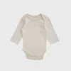 Nature Baby | Long Sleeve Pointelle Bodysuit | Natural Baby + Child