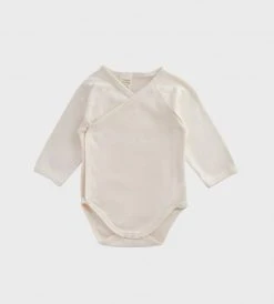 Nature Baby | Long Sleeve Kimono Bodysuit | Natural Baby + Child