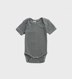 Baby + Child Nature Baby | Short Sleeve Bodysuit | Navy Stripe