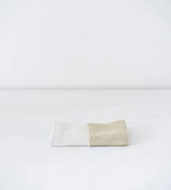 Father Rabbit Bathroom Towels, Cloths + Change Pads 100% Organic Cotton Mini Towel | Green & Ivory