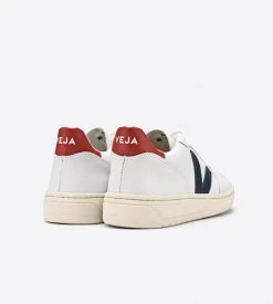 Veja | V10 Leather Sneaker | Extra White Nautico Pekin